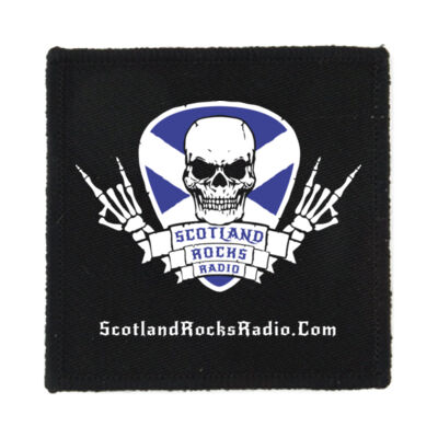 Scotland Rocks Radio - PS01 8cm Square Sew-On Patch Thumbnail